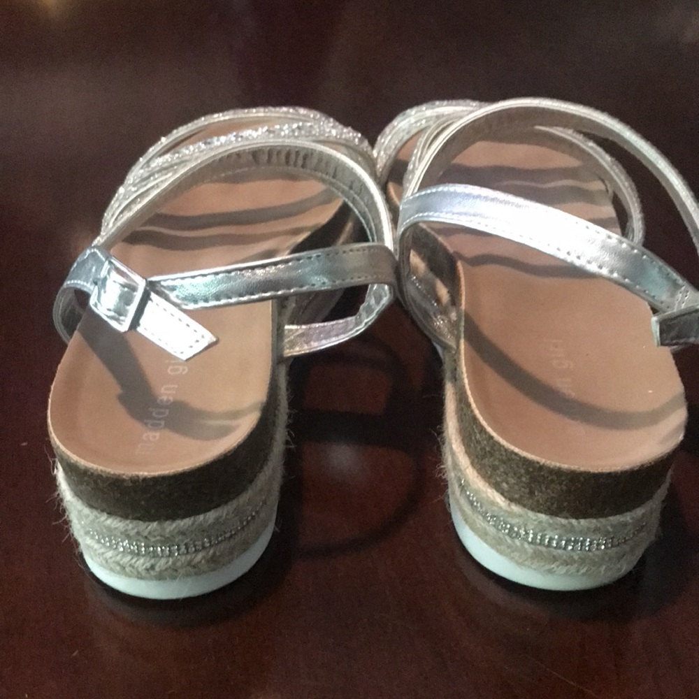 Silver bling platform sandals - Picture 3 of 6